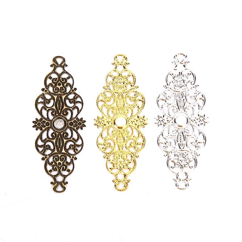 Craft Embellishment - ★▲20Pcs Filigree Flower Wrap Connector Crafts