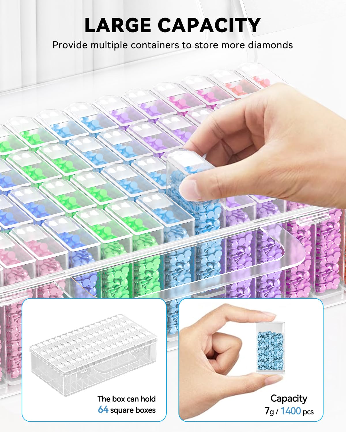 5D DIY Diamond Painting Tools  - огляд і ціна Craft Embellishment Storage