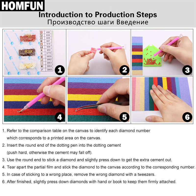 HOMFUN Diamond Painting Photos - огляд і ціна Craft Embellishment Storage