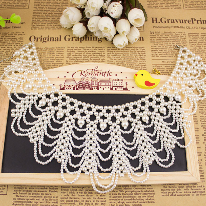 New Pearl Beaded Lace Trim Col - огляд і ціна Beaded Trim Fringe