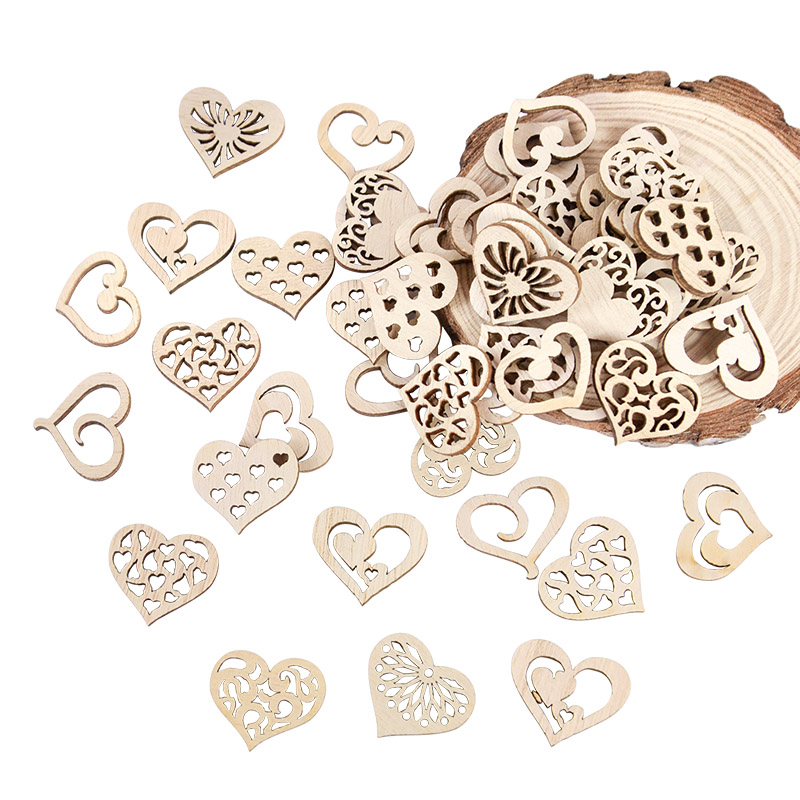 50/100pcs Hollowed Heart Patte - огляд і ціна Embellish Craft