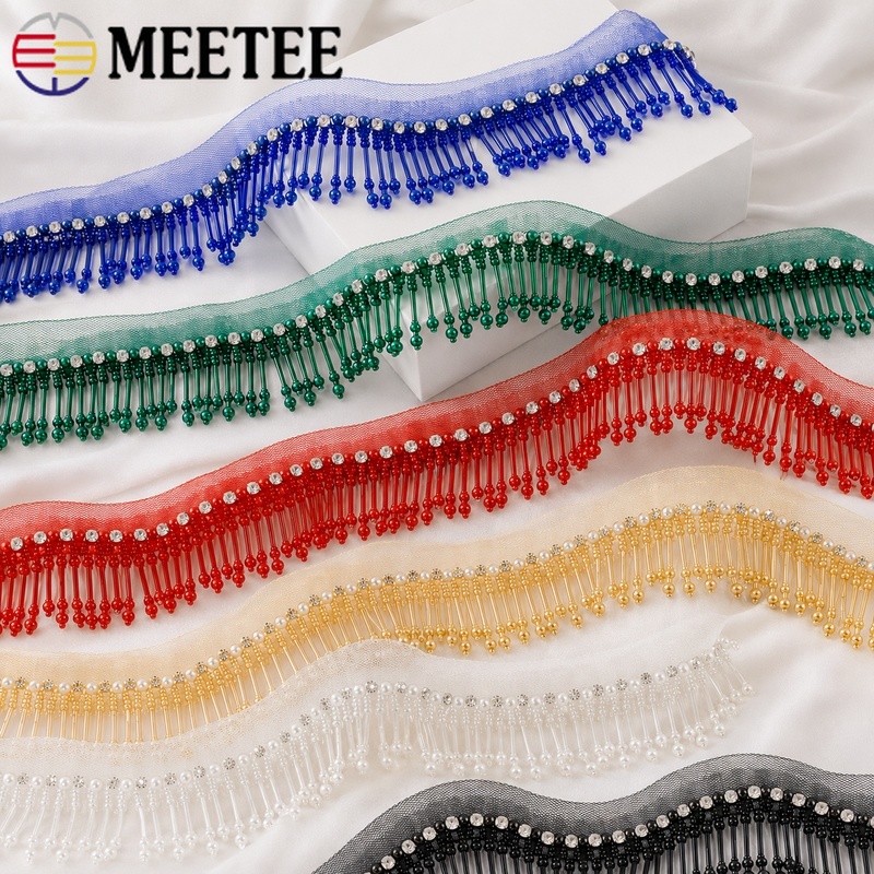 1Yard 5cm Beaded Lace Trim Fri - огляд і ціна Beaded Trim Fringe