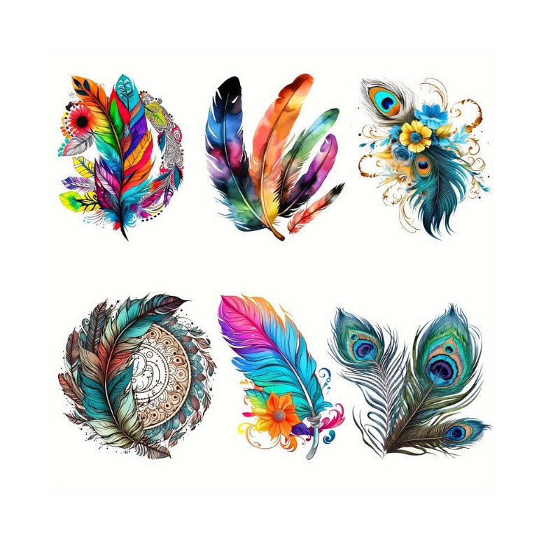 Colorful Feather Bohemian Iron - огляд і ціна Embroidery Craft