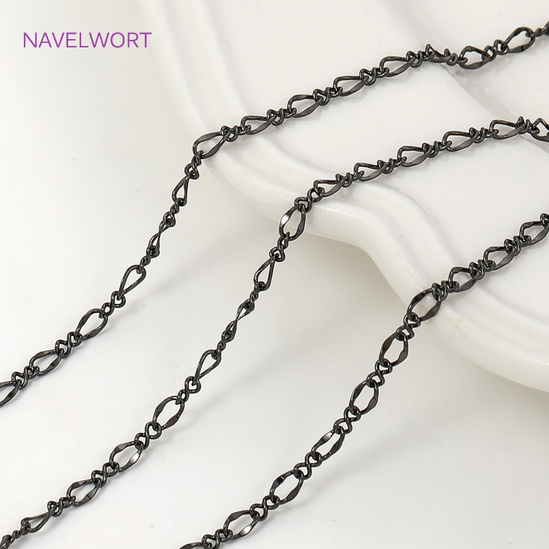 Black Color Oval Thin Chains F - огляд і ціна Embroidery Craft