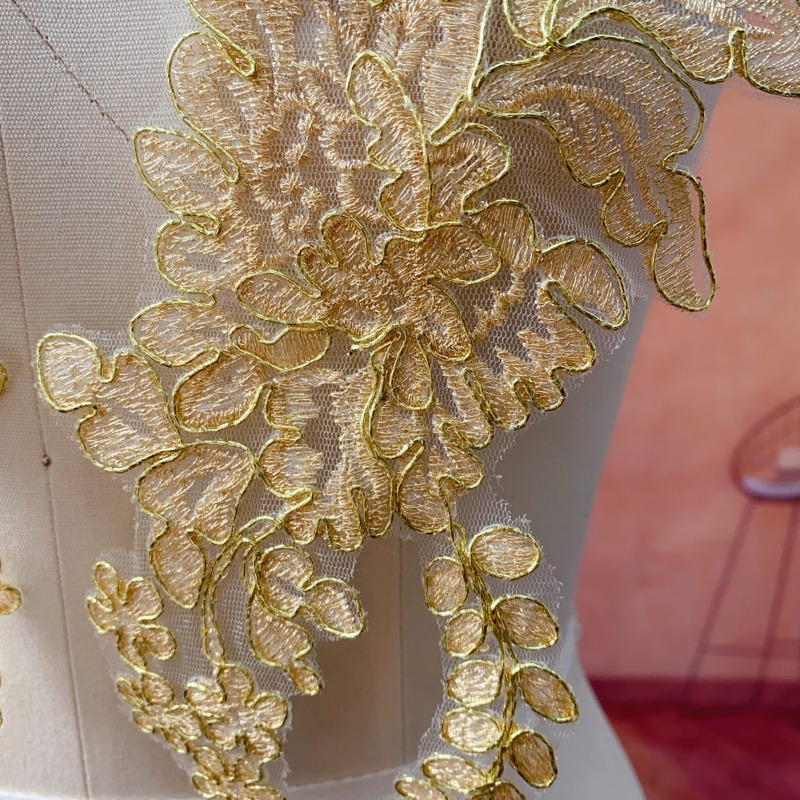 Gold Lace Trim for Wedding DIY - огляд і ціна Craft Embellishment