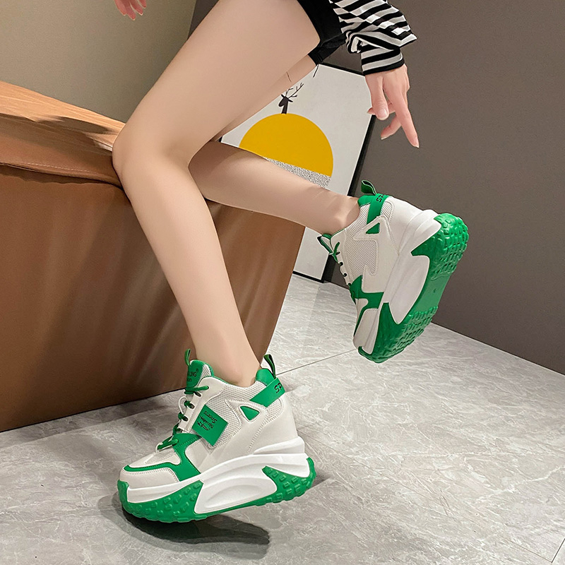 9.5CM Women High Platform Snea - огляд і ціна Guipure Lace Panel