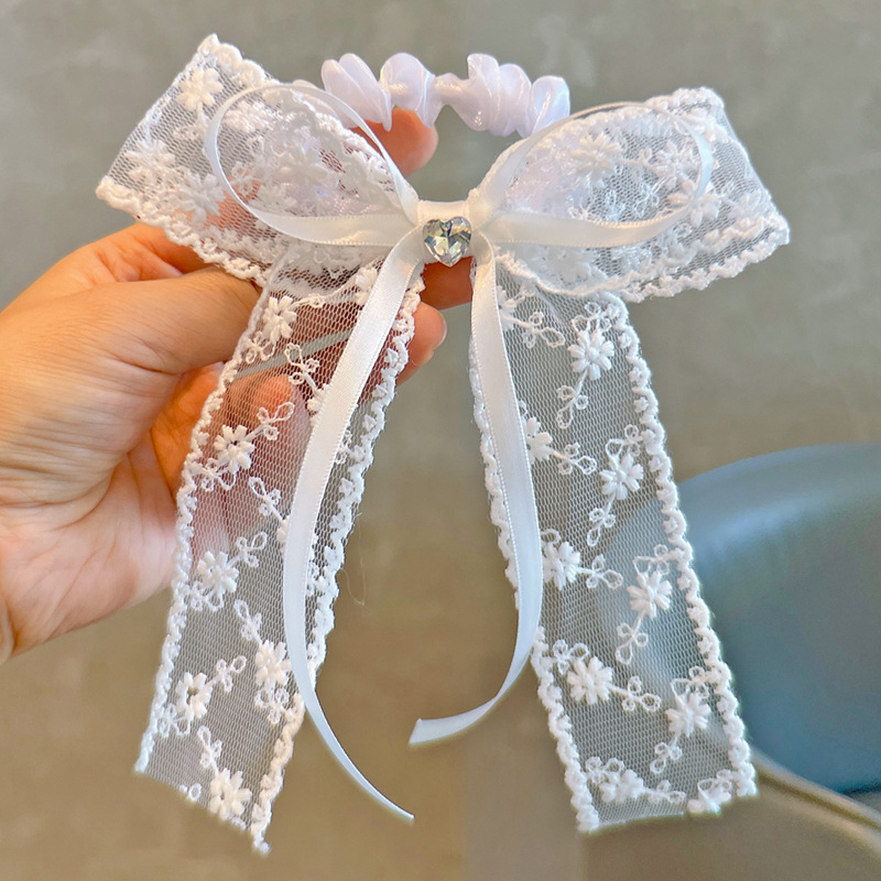 Elastic Hair Ties White Lace B - огляд і ціна Tassel Fringe Trim