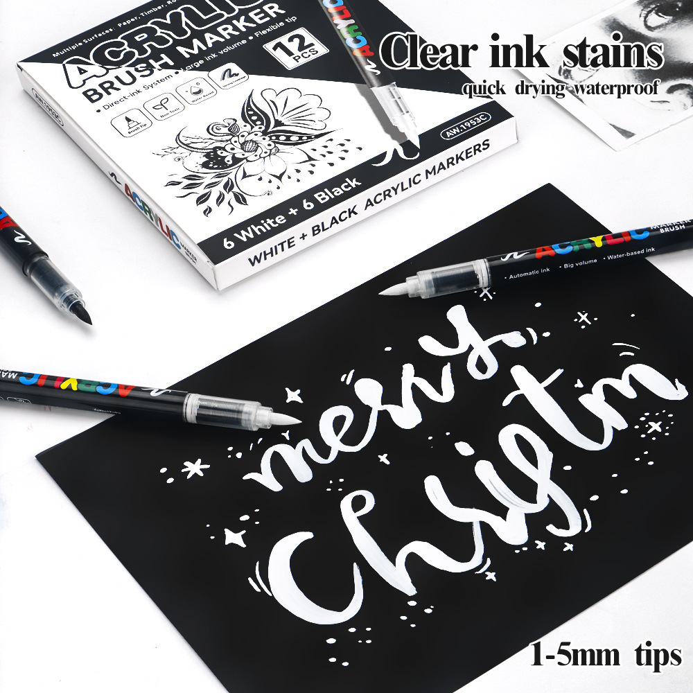 12Pcs Black/White Premium High - огляд і ціна Copic Marker Sketch