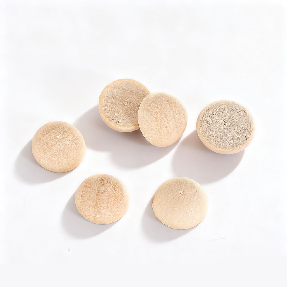 120pcs 15mm Half Wood Balls Un - огляд і ціна Craft Embellishment